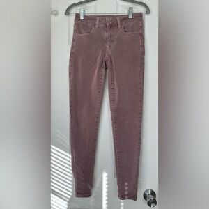 American Eagle Outfitters Women's Skinny Jeans in Mauve